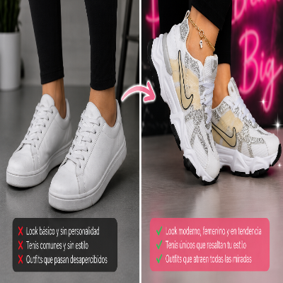 NIKE V2k ESCARCHADO - TENIS DAMA