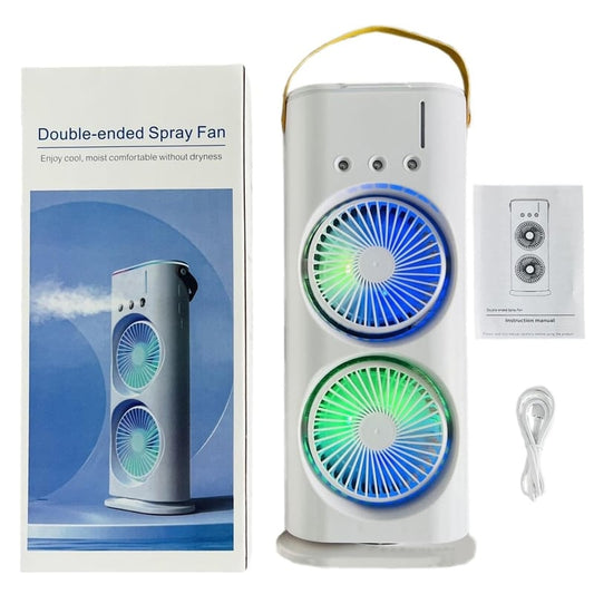 Ventilador de Torre Doble Humidificador con luces LED