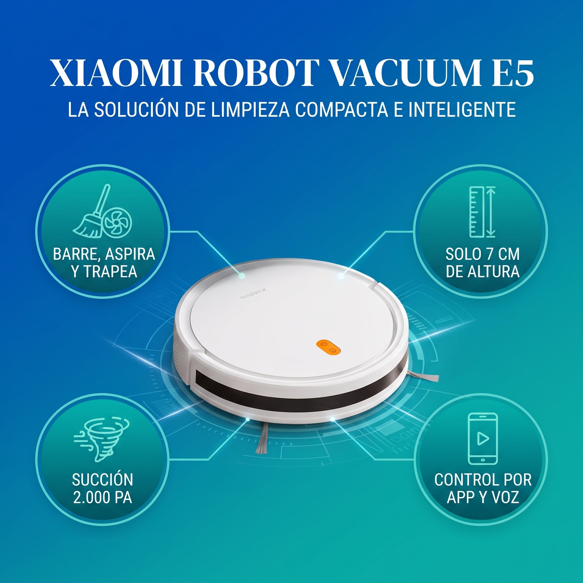 Beneficios Xiaomi Robot Vacuum E5